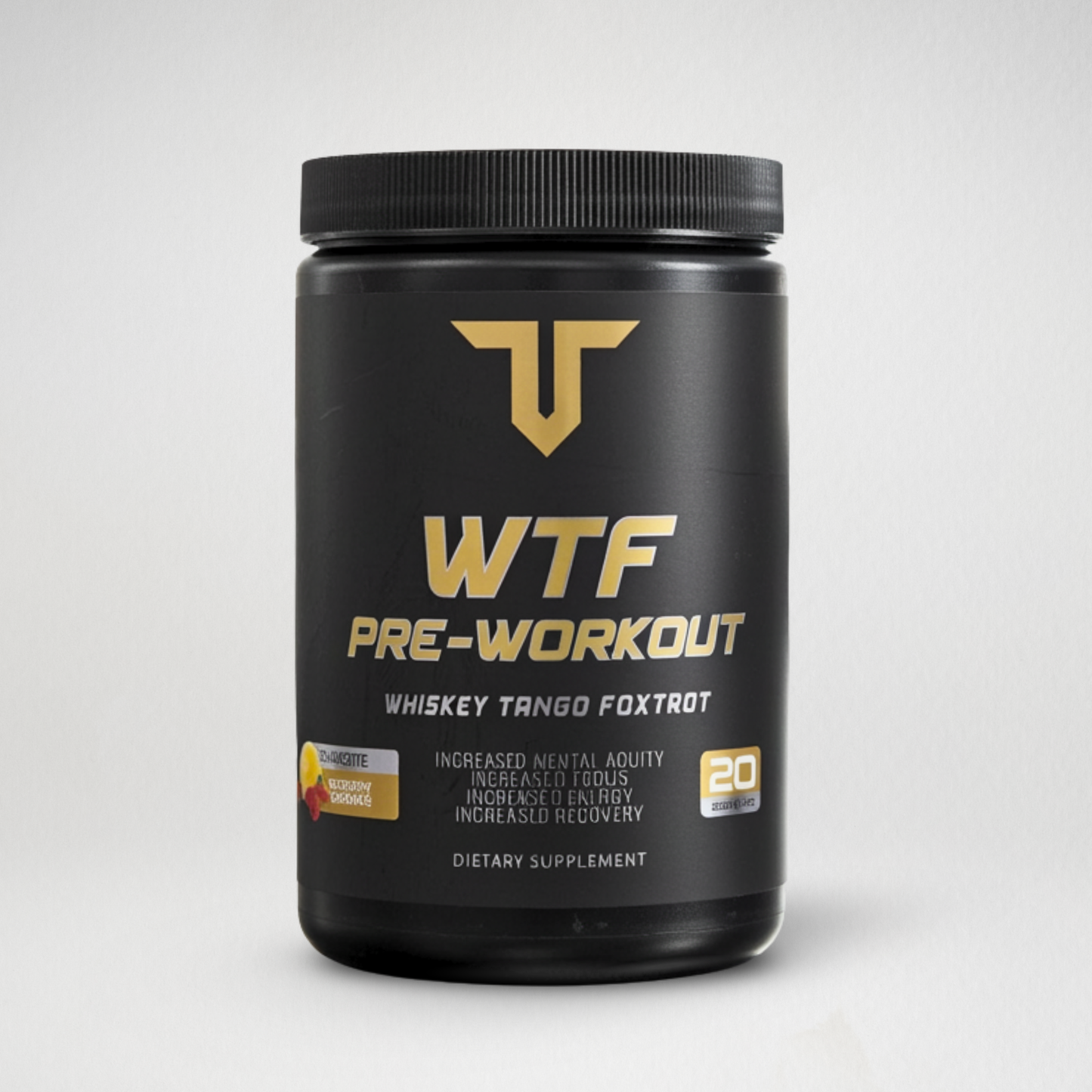 
                  
                    WTF Pre-Workout supplement by Troponin Supplements - full-dose energy and focus formula
                  
                