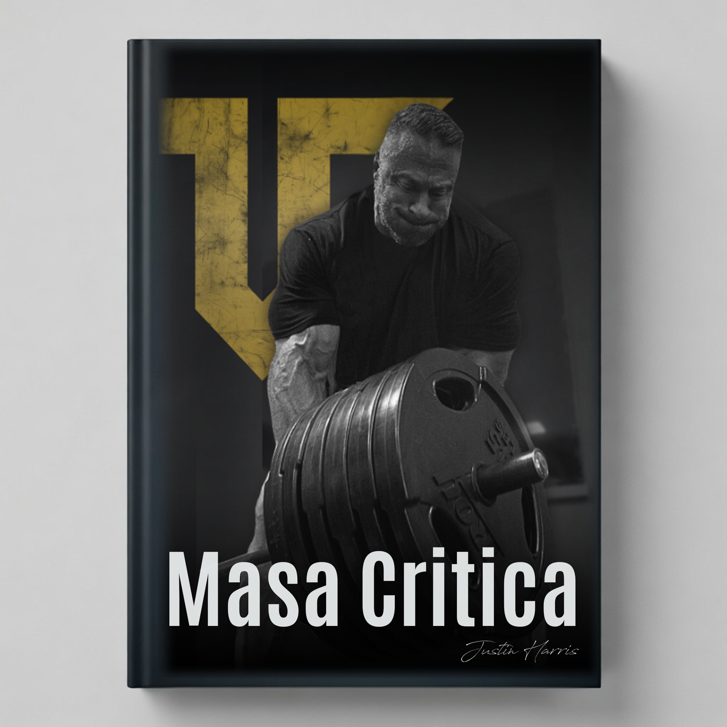 Portada del programa Masa Crítica — plan de nutrición para ganancia de masa muscular en español por Justin Harris