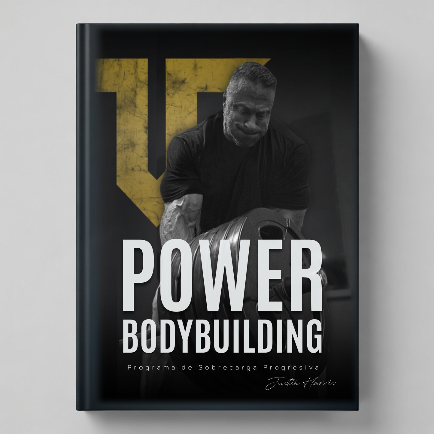 Portada del programa Power Bodybuilding — guía de sobrecarga progresiva para fuerza y culturismo en español