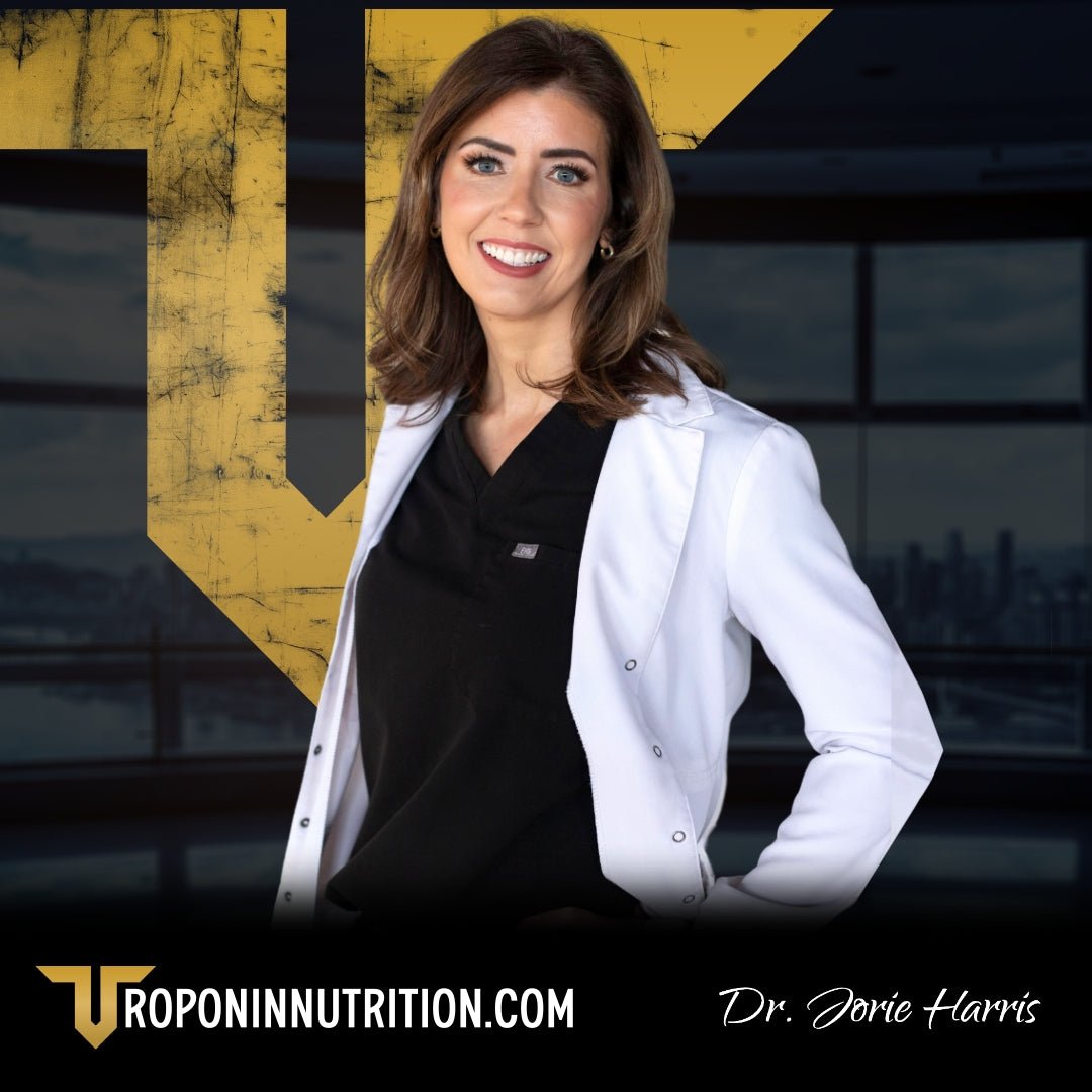 Virtual sleep apnea screening consultation product graphic — Dr. Jorie Harris, Troponin Supplements